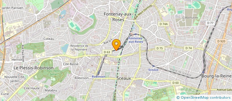 localisation de l'entreprise MONSIEUR ALYSE MARCELIN à FONTENAY-AUX-ROSES