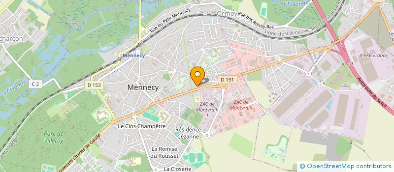 localisation de l'entreprise MONSIEUR ALYZEE TIRLEMONT à MENNECY