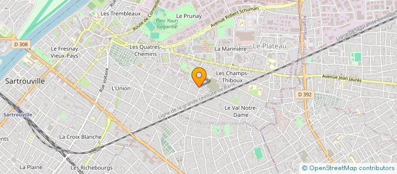 localisation de l'entreprise MONSIEUR ALZARINO PEIREZO ALVES DE ARAUJO à SARTROUVILLE