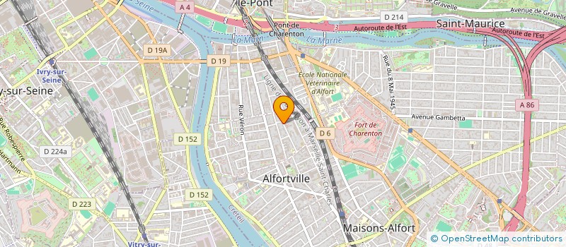 localisation de l'entreprise MONSIEUR AMAAL DIALLO à ALFORTVILLE