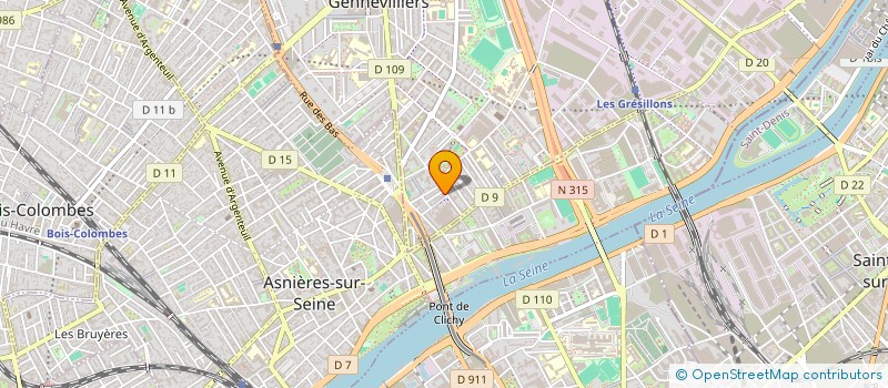 localisation de l'entreprise MONSIEUR AMADEO GILLIERON à GENNEVILLIERS