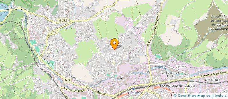 localisation de l'entreprise MONSIEUR AMADEU BATISTA DE OLIVEIRA  UNIEUX