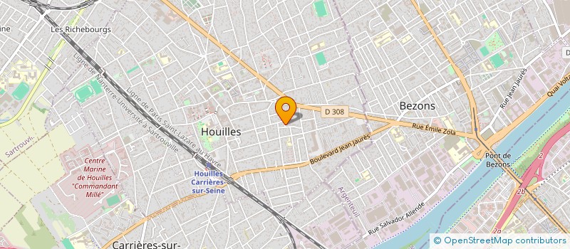 localisation de l'entreprise MONSIEUR AMADEU DA CONCEICAO FERREIRA  HOUILLES