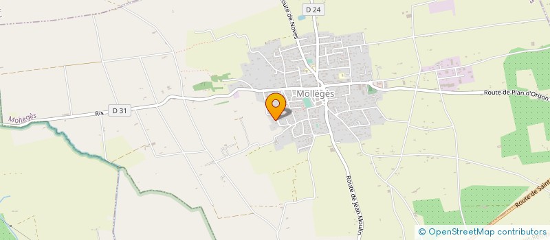 localisation de l'entreprise MONSIEUR AMADEU PINTO  MOLLEGES