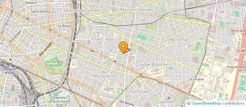 localisation de l'entreprise MONSIEUR AMADEUS PERRAUD  LYON