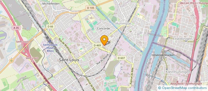 localisation de l'entreprise MONSIEUR AMADO KABUIKU  HUNINGUE