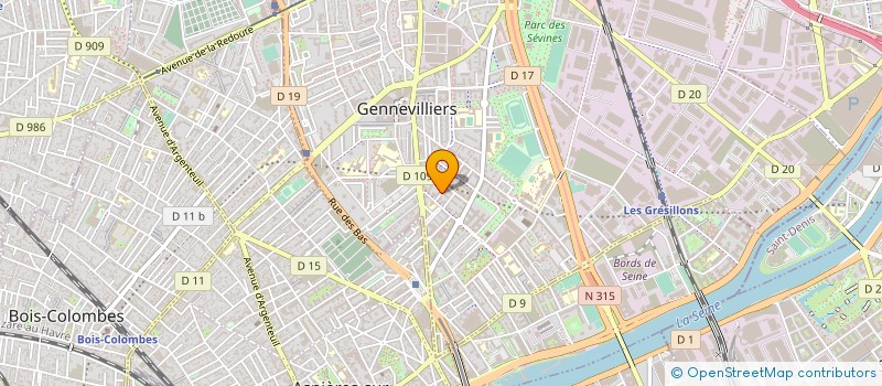 localisation de l'entreprise MONSIEUR AMADOU ANNE à GENNEVILLIERS