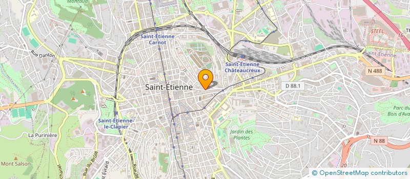 localisation de l'entreprise MONSIEUR AMADOU BA  SAINT-ETIENNE