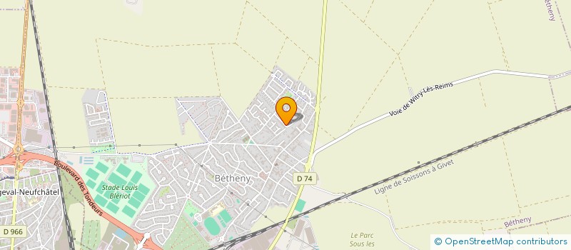 localisation de l'entreprise MONSIEUR AMADOU BA  BETHENY