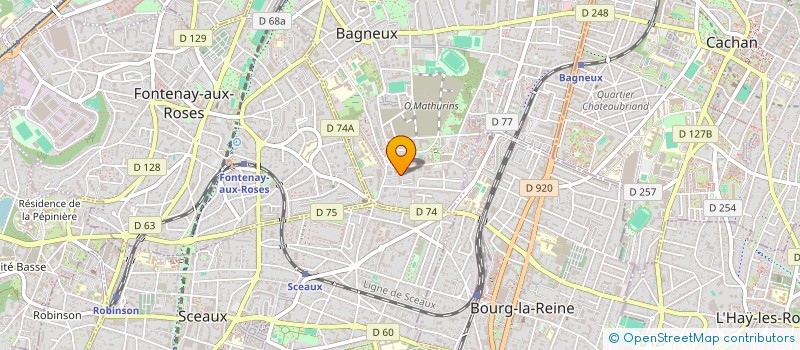 localisation de l'entreprise MONSIEUR AMADOU BA à BAGNEUX