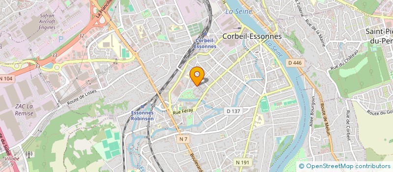 localisation de l'entreprise MONSIEUR AMADOU BA à CORBEIL-ESSONNES