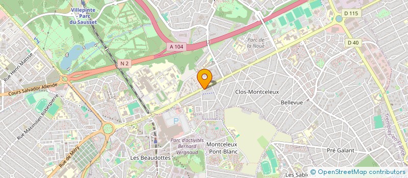 localisation de l'entreprise MONSIEUR AMADOU BA  VILLEPINTE