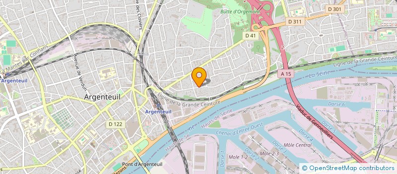 localisation de l'entreprise MONSIEUR AMADOU-BACHIR TALL  ARGENTEUIL