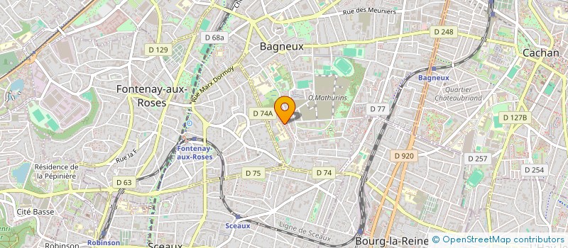 localisation de l'entreprise MONSIEUR AMADOU BAH à BAGNEUX