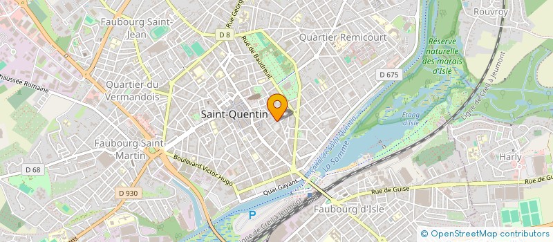 localisation de l'entreprise MONSIEUR AMADOU BAH à SAINT-QUENTIN