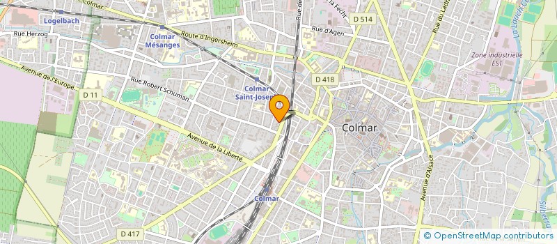 localisation de l'entreprise MONSIEUR AMADOU BAH  COLMAR