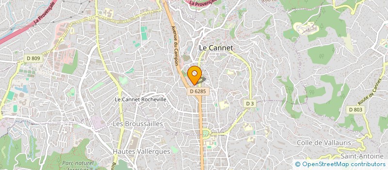 localisation de l'entreprise MONSIEUR AMADOU BAH à LE CANNET