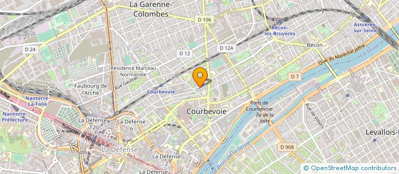 localisation de l'entreprise MONSIEUR AMADOU BARRY  COURBEVOIE