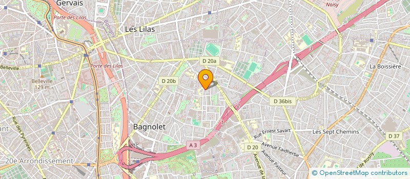 localisation de l'entreprise MONSIEUR AMADOU BERTE à BAGNOLET