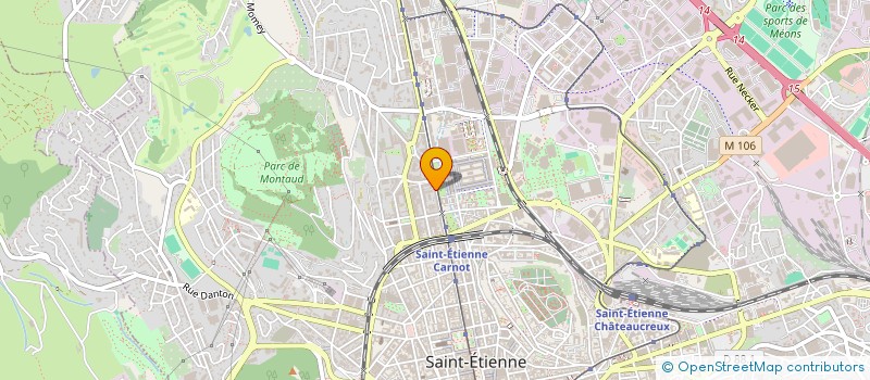 localisation de l'entreprise MONSIEUR AMADOU BEYE  SAINT-ETIENNE