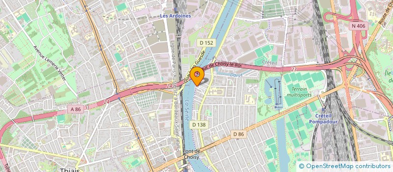 localisation de l'entreprise MONSIEUR AMADOU CISSE  CHOISY-LE-ROI