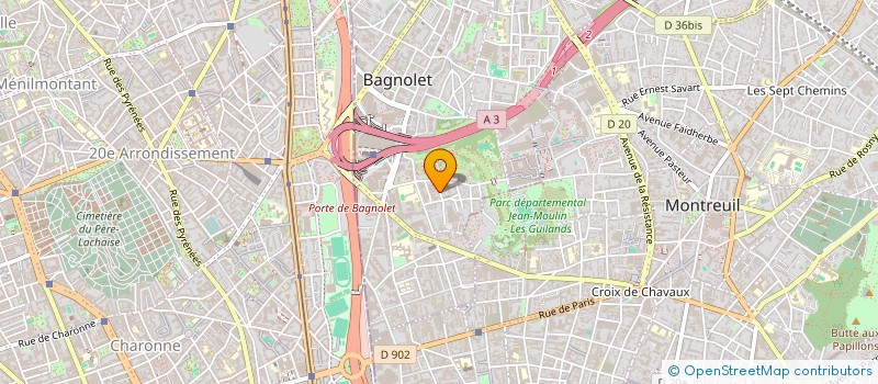 localisation de l'entreprise MONSIEUR AMADOU DABO à BAGNOLET