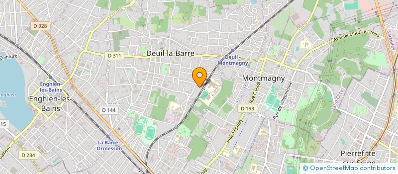 localisation de l'entreprise MONSIEUR AMADOU DIALLO  DEUIL-LA-BARRE