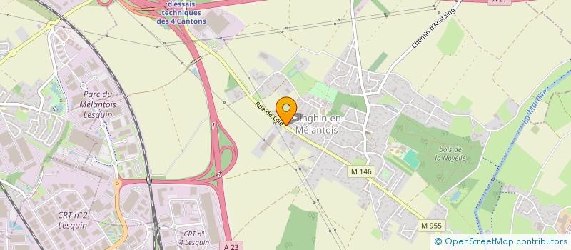 localisation de l'entreprise MONSIEUR AMADOU DIALLO  SAINGHIN-EN-MELANTOIS