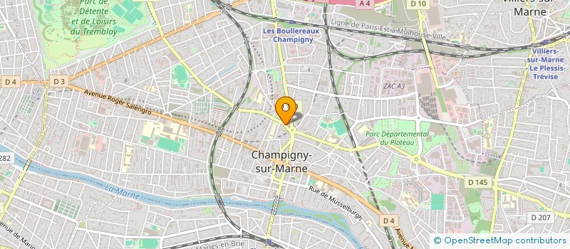 localisation de l'entreprise MONSIEUR AMADOU DIALLO à CHAMPIGNY-SUR-MARNE