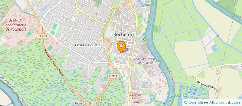 localisation de l'entreprise MONSIEUR AMADOU DIALLO  ROCHEFORT