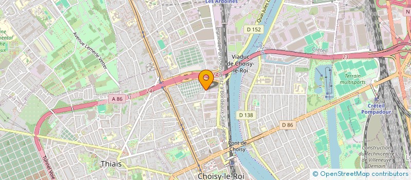 localisation de l'entreprise MONSIEUR AMADOU DIALLO  CHOISY-LE-ROI