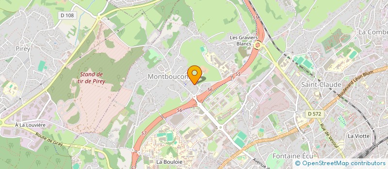 localisation de l'entreprise MONSIEUR AMADOU DIALLO  BESANCON