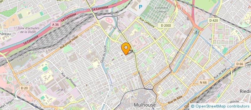 localisation de l'entreprise MONSIEUR AMADOU DIALLO  MULHOUSE