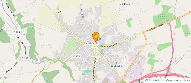 localisation de l'entreprise MONSIEUR AMADOU DIARRA  BEUZEVILLE