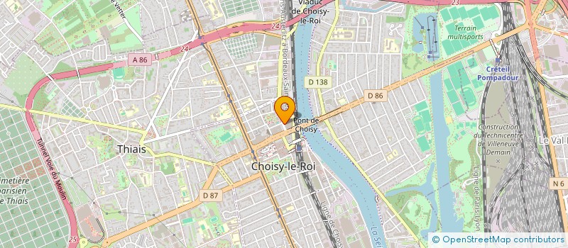 localisation de l'entreprise MONSIEUR AMADOU DIOP  CHOISY-LE-ROI