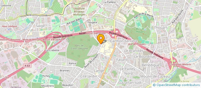 localisation de l'entreprise MONSIEUR AMADOU DJIRE  GRADIGNAN