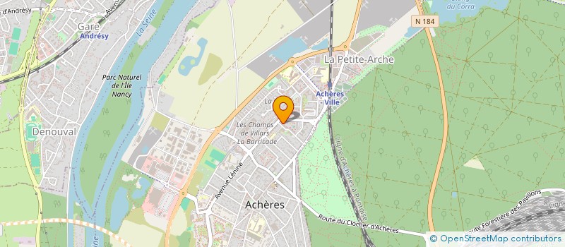 localisation de l'entreprise MONSIEUR AMADOU FOMBA  ACHERES