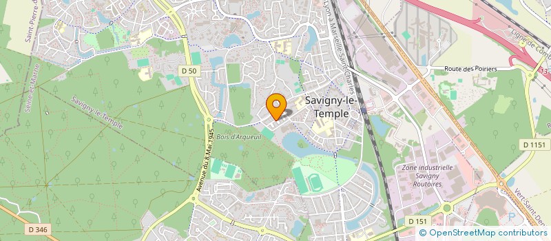 localisation de l'entreprise MONSIEUR AMADOU KANE  SAVIGNY-LE-TEMPLE