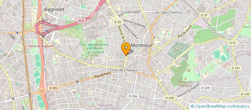 localisation de l'entreprise MONSIEUR AMADOU KEITA à MONTREUIL