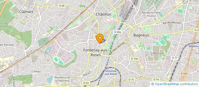 localisation de l'entreprise MONSIEUR AMADOU KONTA à FONTENAY-AUX-ROSES