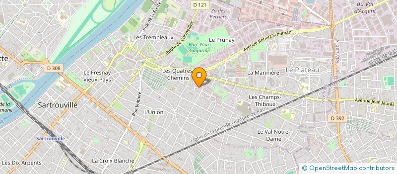 localisation de l'entreprise MONSIEUR AMADOU MANGANE  SARTROUVILLE