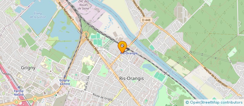 localisation de l'entreprise MONSIEUR AMADOU MBAYE  RIS-ORANGIS