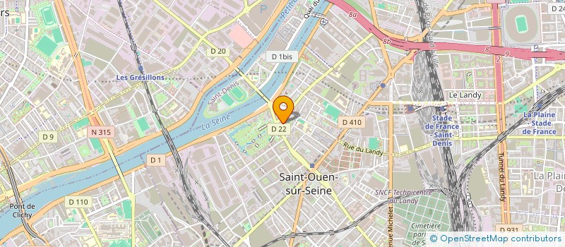 localisation de l'entreprise MONSIEUR AMADOU N'DENE BA à SAINT-OUEN-SUR-SEINE