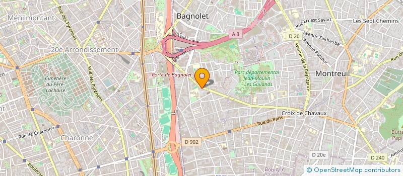 localisation de l'entreprise MONSIEUR AMADOU NDIAYE à BAGNOLET