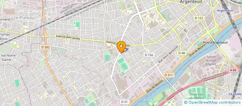 localisation de l'entreprise MONSIEUR AMADOU NDIAYE  ARGENTEUIL