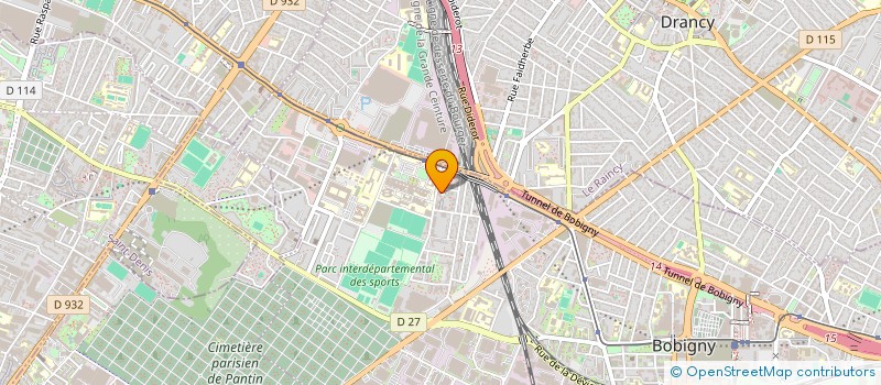 localisation de l'entreprise MONSIEUR AMADOU NDOYE  BOBIGNY