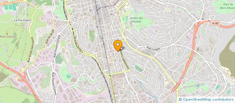 localisation de l'entreprise MONSIEUR AMADOU SADJO SOW  SAINT-ETIENNE