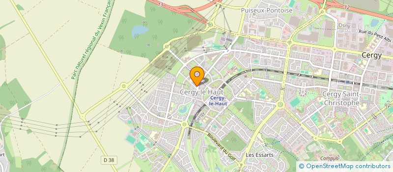 localisation de l'entreprise MONSIEUR AMADOU SAKHO  CERGY