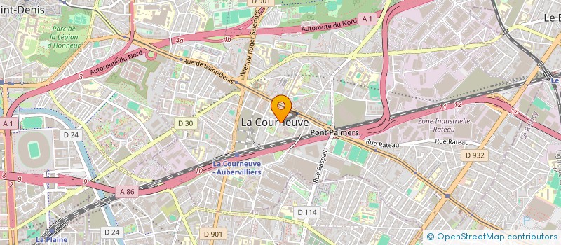 localisation de l'entreprise MONSIEUR AMADOU SECK à LA COURNEUVE