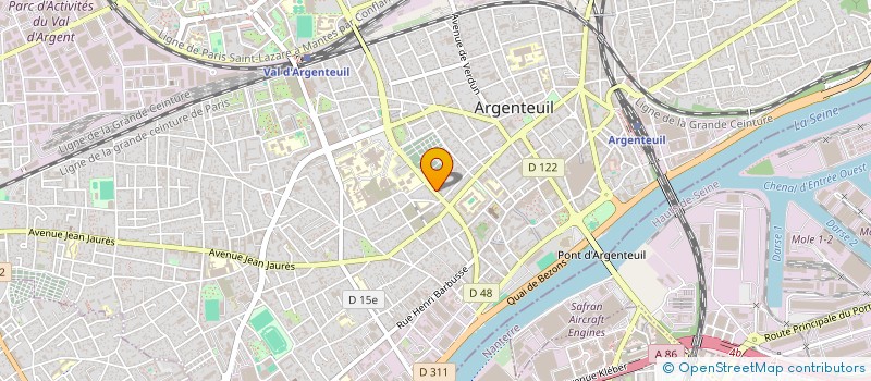 localisation de l'entreprise MONSIEUR AMADOU SOUARE  ARGENTEUIL